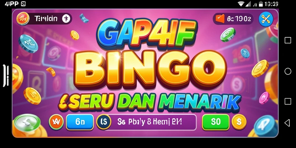 Tampilan menarik dari gameplay Bingo 4P4P yang penuh warna.