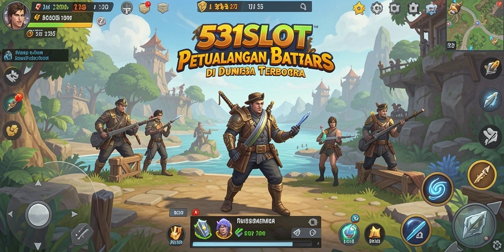 Tampilan gameplay 531SLOT yang menampilkan dunia terbuka yang luas.