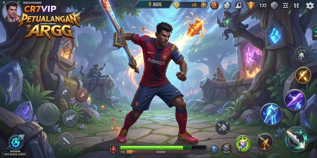 Tampilan gameplay ARPG yang seru dan mendebarkan di CR7VIP.