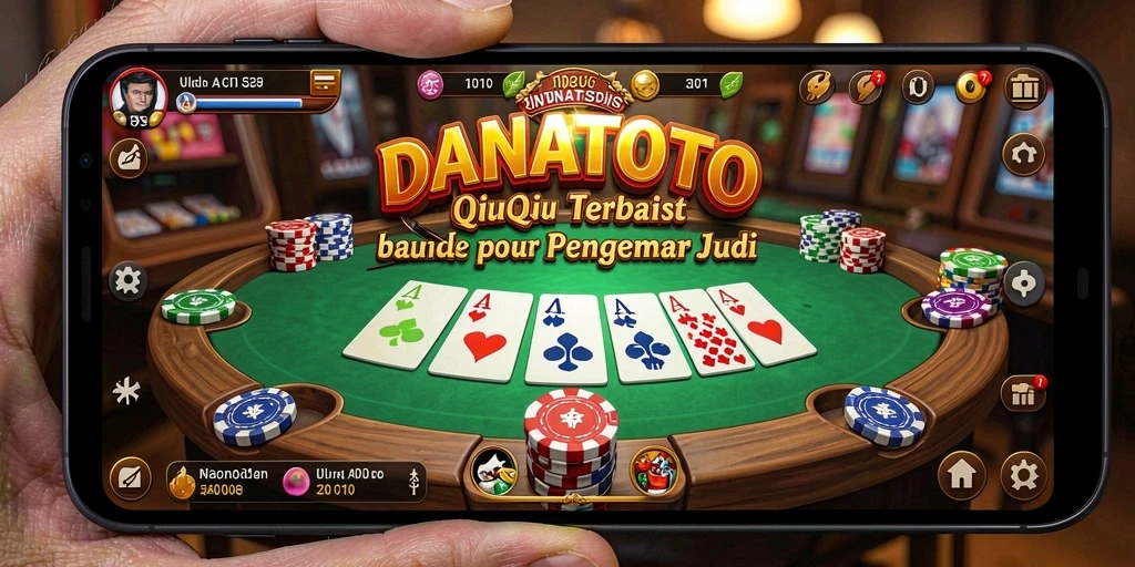 Tangkapan layar utama DANATOTO menampilkan gameplay QiuQiu yang seru.