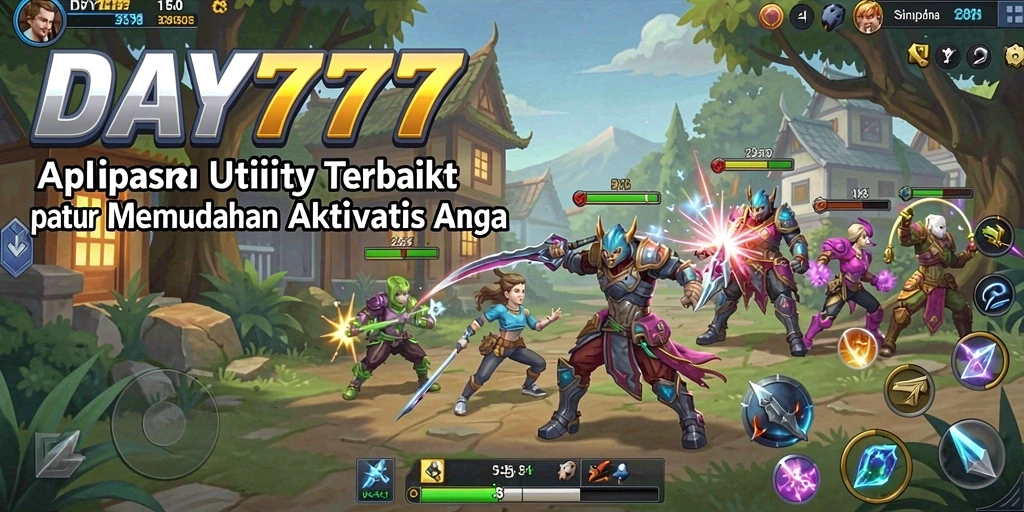 Tampilan intuitif dari aplikasi Utility DAY777 yang memudahkan pengguna.