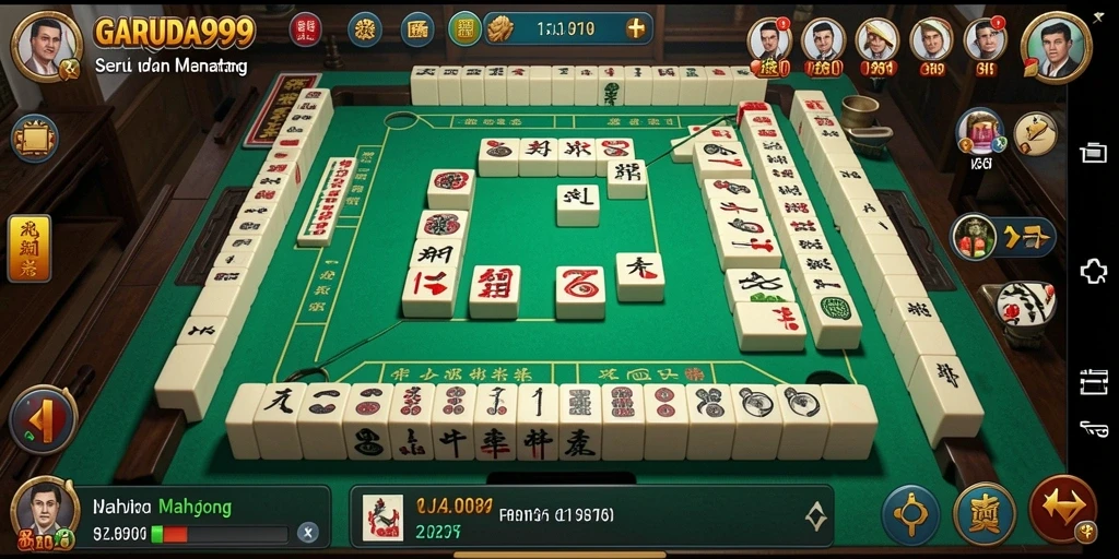 Tampilan gameplay menarik dari GARUDA999 Mahjong.