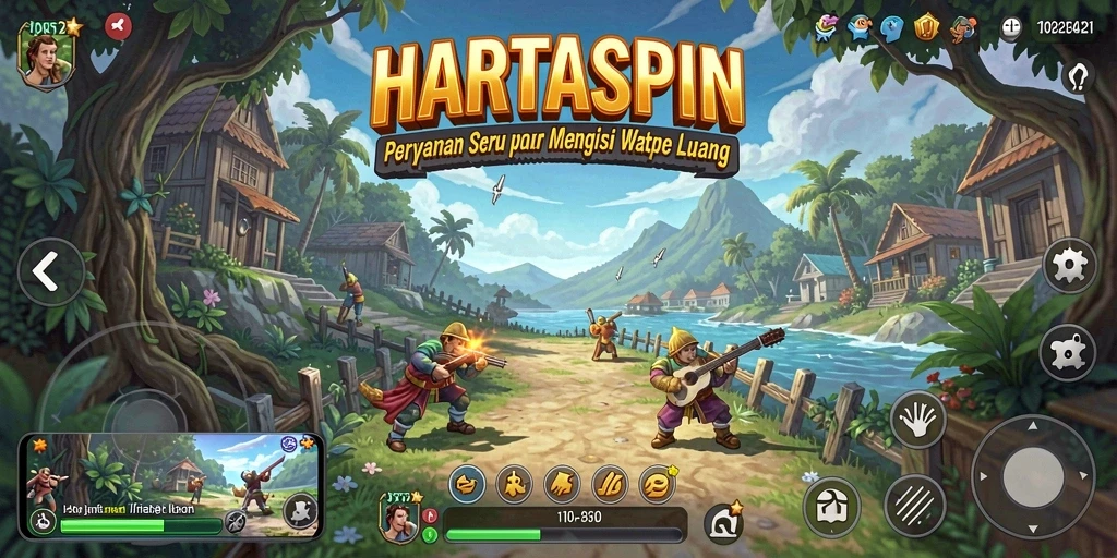 Tampilan menarik dari gameplay seru HARTASPIN.
