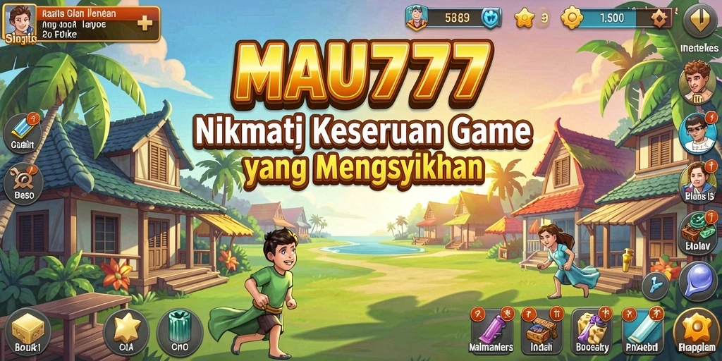 Tampilan gameplay yang menarik dalam MAU777, menunjukkan karakter yang aktif.