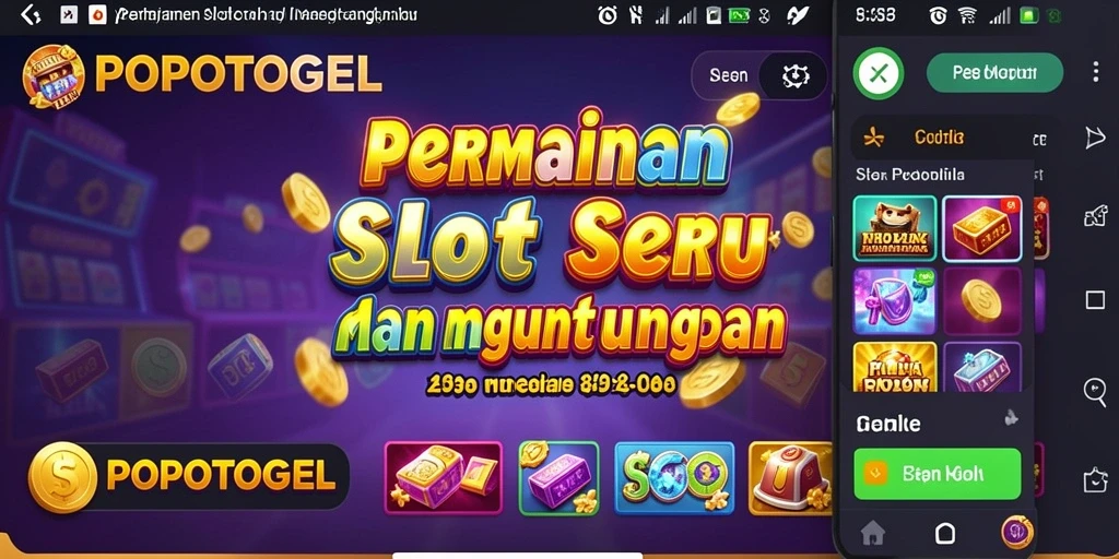 Screenshot utama yang menampilkan gameplay seru dari POPOTOGEL.