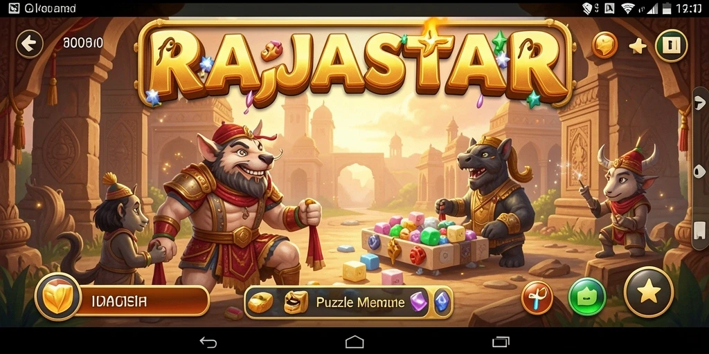 Tampilan gameplay menantang dan interaktif di RAJASTAR.