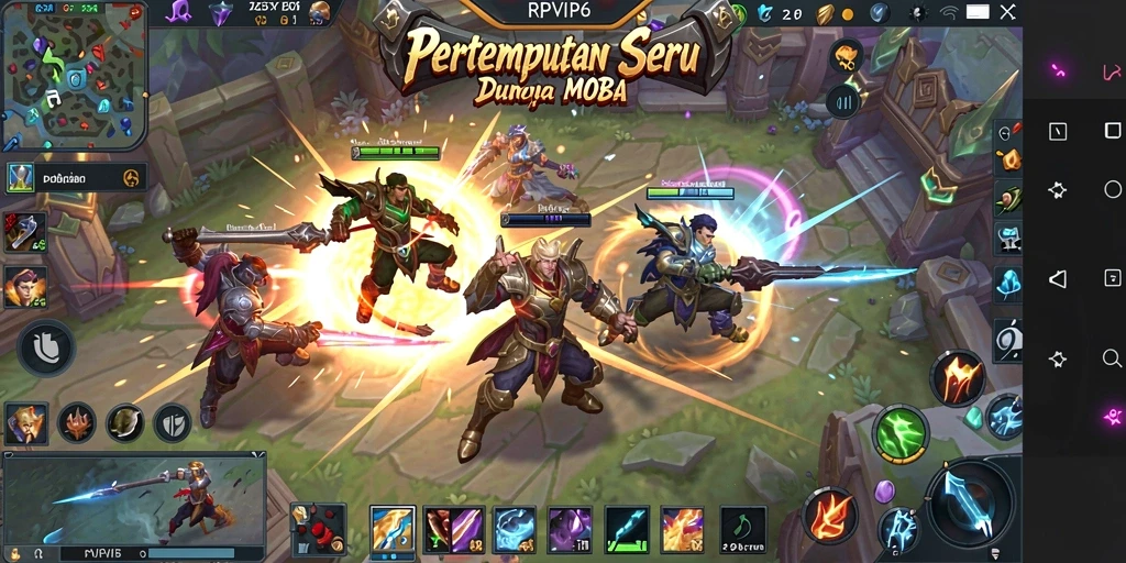Tampilan gameplay seru dalam RPVIP6 dengan karakter yang beraksi.