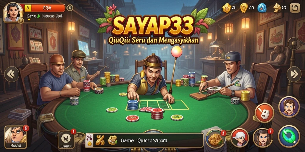 Menampilkan gameplay seru dari SAYAP33 dengan nuansa QiuQiu.