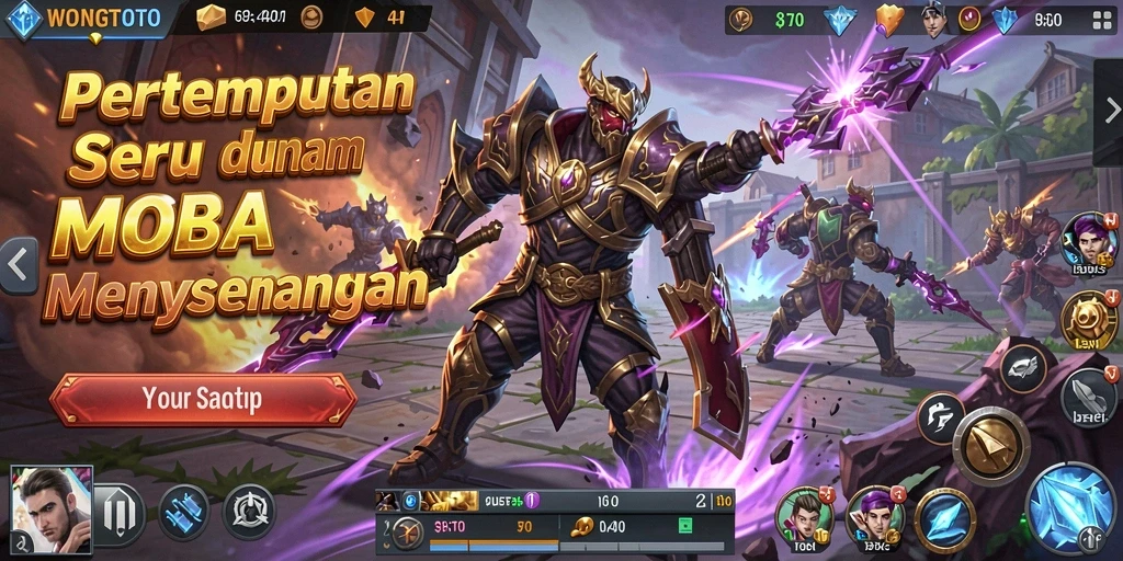 Tampilan seru dan mendebarkan dari gameplay WONGTOTO.
