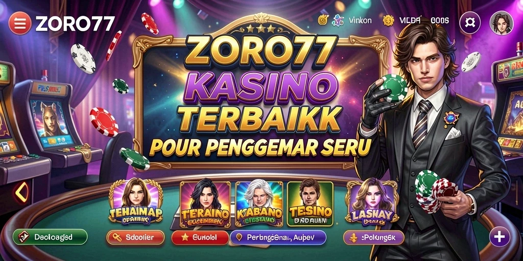 Tampilan gameplay Kasino yang memikat dari ZORO77.